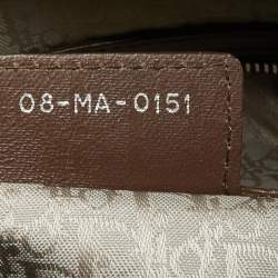 Pre Owned Dior Brown Cannage Leather Large Lady Dior Tote