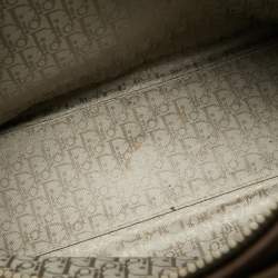 Pre Owned Dior Brown Cannage Leather Large Lady Dior Tote