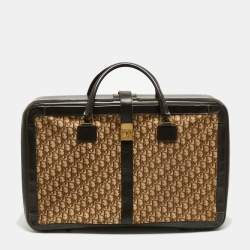 Christian Dior | Diorissimo Suitcase Luggage Vintage Brown Beige Travel Bag