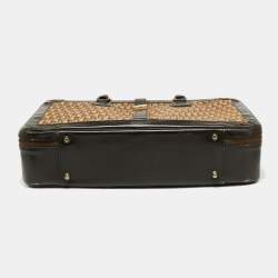 Dior Beige/Brown Diorissimo Canvas and Leather Vintage Suitcase