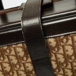 Dior Beige/Brown Diorissimo Canvas and Leather Vintage Suitcase
