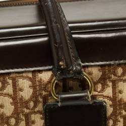 Dior Beige/Brown Diorissimo Canvas and Leather Vintage Suitcase
