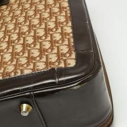 Dior Beige/Brown Diorissimo Canvas and Leather Vintage Suitcase