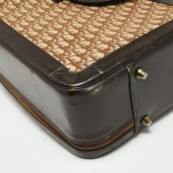 Dior Beige/Brown Diorissimo Canvas and Leather Vintage Suitcase