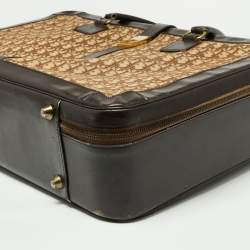 Dior Beige/Brown Diorissimo Canvas and Leather Vintage Suitcase