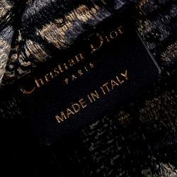 Pre Owned حقيبة يد توتس ديور ميني بوك  كانفاس مائل أزرق كحلي