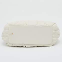 Pre Owned Dior White Leather Delices Mini Shoulder Bag