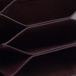 Pre Owned Dior Brown Cannage Patent Leather Lady Dior Gusset Card Case