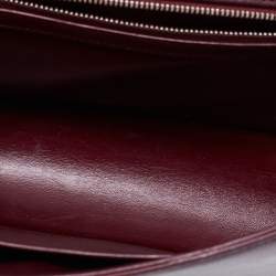 مملوكة مسبقًا Dior Burgundy Cannage Leather Medium Diorama Shoulder Bag