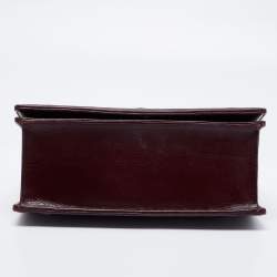 مملوكة مسبقًا Dior Burgundy Cannage Leather Medium Diorama Shoulder Bag