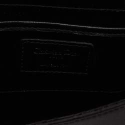 مملوكة مسبقًا Dior Black Satin and Sequins Lady Dior Chain Clutch