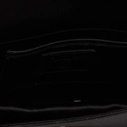 مملوكة مسبقًا Dior Black Satin and Sequins Lady Dior Chain Clutch