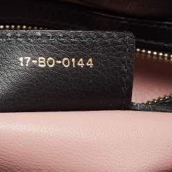 Pre Owned Dior Black Cannage Leather Large Diorling Shoulder Bag