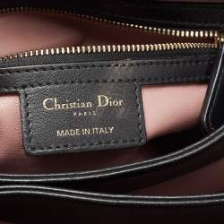 Pre Owned Dior Black Cannage Leather Large Diorling Shoulder Bag