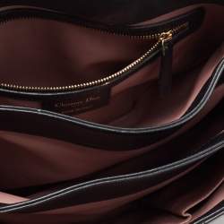 Pre Owned Dior Black Cannage Leather Large Diorling Shoulder Bag