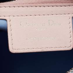 Pre Owned Dior Multicolor Cannage Leather Medium Lady Dior Tote