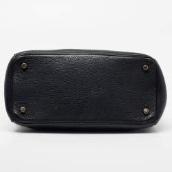 Pre Owned Dior Black Leather Small Be Dior Flap Top Handle Bag