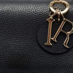 Pre Owned Dior Black Leather Small Be Dior Flap Top Handle Bag