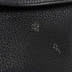 Pre Owned Dior Black Leather Small Be Dior Flap Top Handle Bag