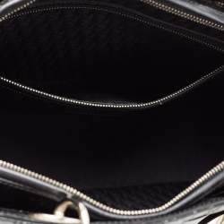 Pre Owned Dior Black Cannage Patent Leather Extra Large Lady Dior Tote