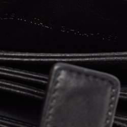 Pre Owned Dior Black Cannage Leather Lady Dior 5 Gusset Card Holder