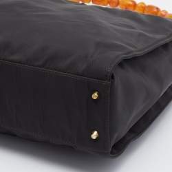 Pre Owned Dior Black Nylon Malice Shoulder Bag