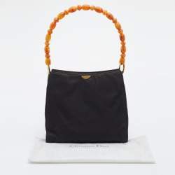 Pre Owned Dior Black Nylon Malice Shoulder Bag