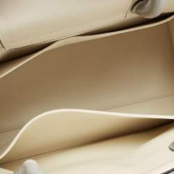 Pre Owned Dior Silver Leather Medium Diorever Tote