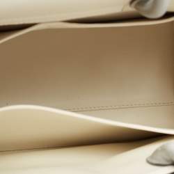 Pre Owned Dior Silver Leather Medium Diorever Tote