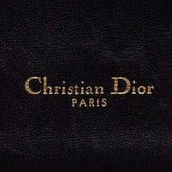 Pre Owned Dior Black Cannage Leather Miss Dior Medium Flap Bag