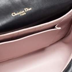 Pre Owned Dior Black Cannage Leather Miss Dior Medium Flap Bag