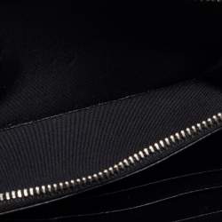 Pre Owned Dio Black Leather Lady Dior Wallet On Chain