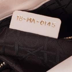 Pre Owned Dior Blush Pink Cannage Leather Mini Lady Dior Tote