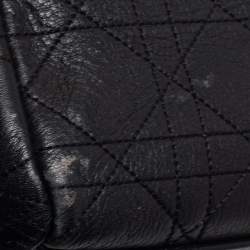 Pre Owned Dior Black Cannage Leather Large Diorling Shoulder Bag