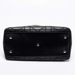 مملوكة مسبقًا حقيبة يد توتس ديور غرانفيل جلد مبطن أسود