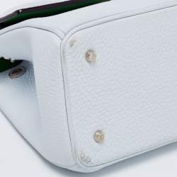 Pre Owned Dior Blue Leather Mini Be Dior Flap Bag