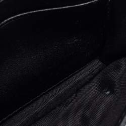 Pre Owned Dior Black Leather Saddle Card Holder