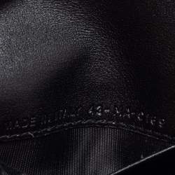 Pre Owned Dior Black Leather Saddle Card Holder