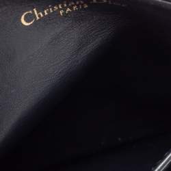 Dior Blue Oblique Canvas Saddle Card Holder