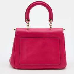 Pre Owned حقيبة ديور بي ديور جلد وردي بقلاب يد علوية صغيرة