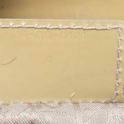 Pre Owned Dior Light Green Cannage Patent Leather Large Lady Dior Tote