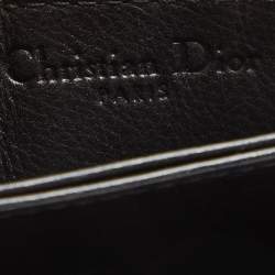 Pre Owned Dior Black Patent Leather Compact Wallet