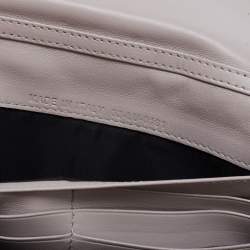 مملوكة مسبقًا محفظة بسلسلة ديور رانديفو جلد كاناج رصاصي فاتح 