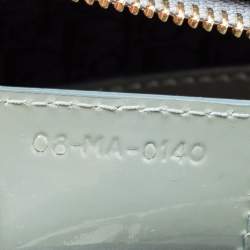 Pre Owned Dior Grey Patent Cannage Leather Large Lady Dior Tote