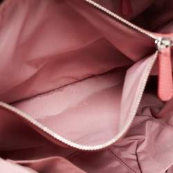 Pre Owned Dior Pink Cannage Leather Soft Lady Dior Shopper Tote