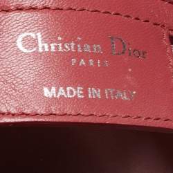 Pre Owned Dior Pink Cannage Leather Soft Lady Dior Shopper Tote