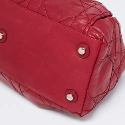 Pre Owned Dior Red Cannage Leather Le Trente Hobo