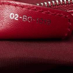 Pre Owned Dior Red Cannage Leather Le Trente Hobo