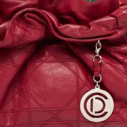 Pre Owned Dior Red Cannage Leather Le Trente Hobo