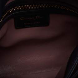 Pre Owned Dior Black Cannage Leather Large Diorling Shoulder Bag